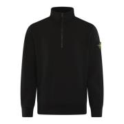 Stone Island Herr Långärmad Pikétröja Black, Herr