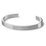 Le Gramme Räfflat Bandarmband Gray, Unisex