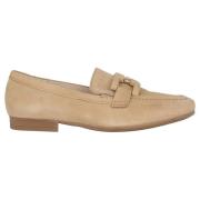 Gabor Beige damloafer - Stiligt fotbeklädnad Beige, Dam