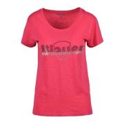 Blauer Bomull T-shirt Pink, Dam