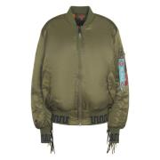 Alanui Stilfull Alpha Industries Samarbete Tröja Green, Dam