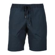 Tommy Hilfiger Bomull Elastan Bermuda Shorts Blue, Herr