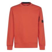 C.p. Company Diagonal Raised Fleece Crew Neck Sweatshirt Red, Herr