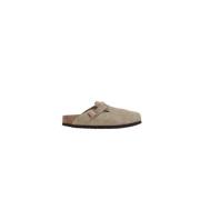 Birkenstock Beige Mockasiner i Mocka Beige, Dam