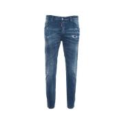 Dsquared2 Slim Fit Skater Jeans Blå Blue, Herr