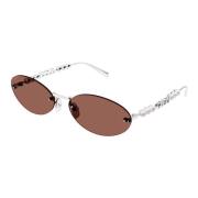 Gucci Chic Precious Solglasögon Gg1922S 002 Gray, Unisex