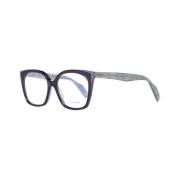 Yohji Yamamoto Lila Cat Eye Optiska Ramar med Fodral Purple, Dam