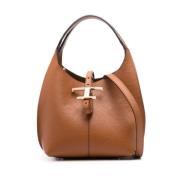 Tod's Brun Läder Axelväska Brown, Dam