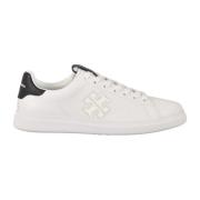 Tory Burch Läder Sneakers med Gummisula White, Dam