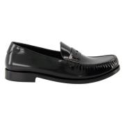 Saint Laurent Blanka läderloafers Black, Herr