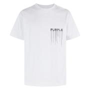 Purple Brand Kortärmad Jersey Tee White, Herr