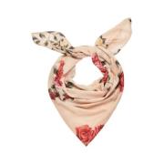 Magda Butrym Beige Print Halsduk Multicolor, Dam