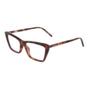 Saint Laurent Oregelbunden Form Acetatglasögon Brown, Unisex