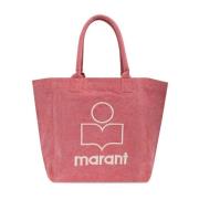 Isabel Marant Yenky Tote Bag i Lera Röd Pink, Dam