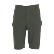 Transit Gröna Cargo Shorts Stiliga och Praktiska Green, Herr