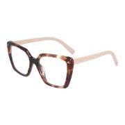 Prada Modernt Oregelbundet Glasögon Brown, Unisex