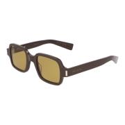 Saint Laurent Fyrkantig Ram Solglasögon SL 720 Brown, Unisex