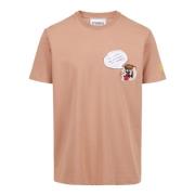 Iceberg Coccio färg klassisk regular fit bomull jersey T-shirt Brown, ...