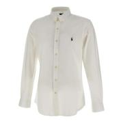 Polo Ralph Lauren Herr Stretch Bomull Skjorta, Vit White, Herr