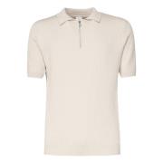 Eleventy Sand Polo Half Zip T-shirts och Polos Beige, Herr