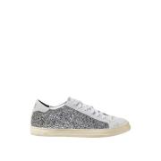 P448 Glitter Sneakers Alla gjorda av material Gray, Dam