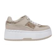 Guess Vår/Sommar Damsneakers Kollektion Beige, Dam