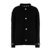 Jil Sander Elegant Svart Kasmirrock Black, Dam