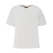 Ermanno Scervino Essentiell Crew-neck T-shirt för avslappnad stil Whit...