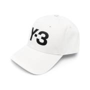 Y-3 Off-White Polyesterkeps med Logotyp White, Herr