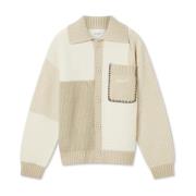 Axel Arigato Franco Patch Cardigan Beige, Herr