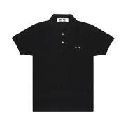 Comme des Garçons Klassisk Polo Tröja i Olika Färger Black, Herr