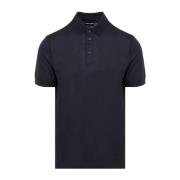 Giorgio Armani Royal Blue Polo Shirt Blue, Herr