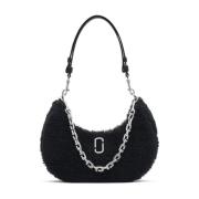 Marc Jacobs Liten Curve Faux Fur Axelväska Black, Dam