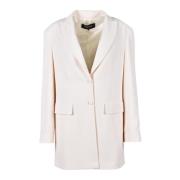 Rochas Sidensjacka Beige, Dam