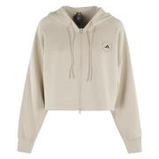 Adidas by Stella McCartney Crop Hoodie Brown, Dam