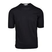 Filippo De Laurentiis Bomull Stilfull Maglia Skjorta Black, Herr