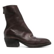 Guidi Westernstil Läderstövlar Brown, Herr