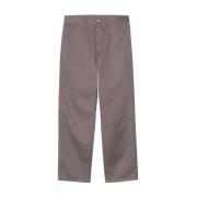 Carhartt Wip Enkla arbetsbyxor Gray, Herr