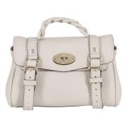 Mulberry Alexa Heavy Grain Läder Crossbody Väska Gray, Dam