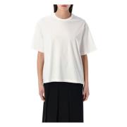 Studio Nicholson Optisk Vit Cotton Lee T-shirt White, Dam