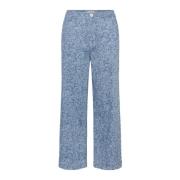 Part Two Denim Straight-Leg Byxor Blue, Dam