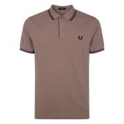 Fred Perry Klassisk Twin Tipped Pikétröja Pink, Herr