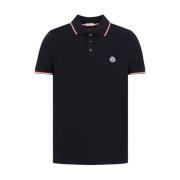 Moncler Blå Polo T-shirt Blue, Herr