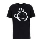 Vivienne Westwood Oversize Svart Bomull T-shirt Black, Dam