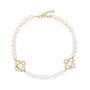 Casablanca Pärllogo Halsband White, Dam