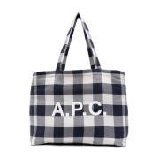 A.p.c. Rutig Diane Shoppingväska Multicolor, Dam