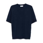 Lardini Blå Crew Neck T-shirts och Polos Blue, Herr