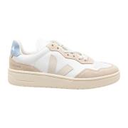 Veja Vit/Ljusblå Läder Sneakers White, Dam