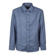 A.p.c. Stilren Bobby Overshirt Blue, Herr