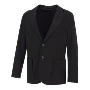 Paolo Pecora Svart Herrkavaj Slim Fit Black, Herr